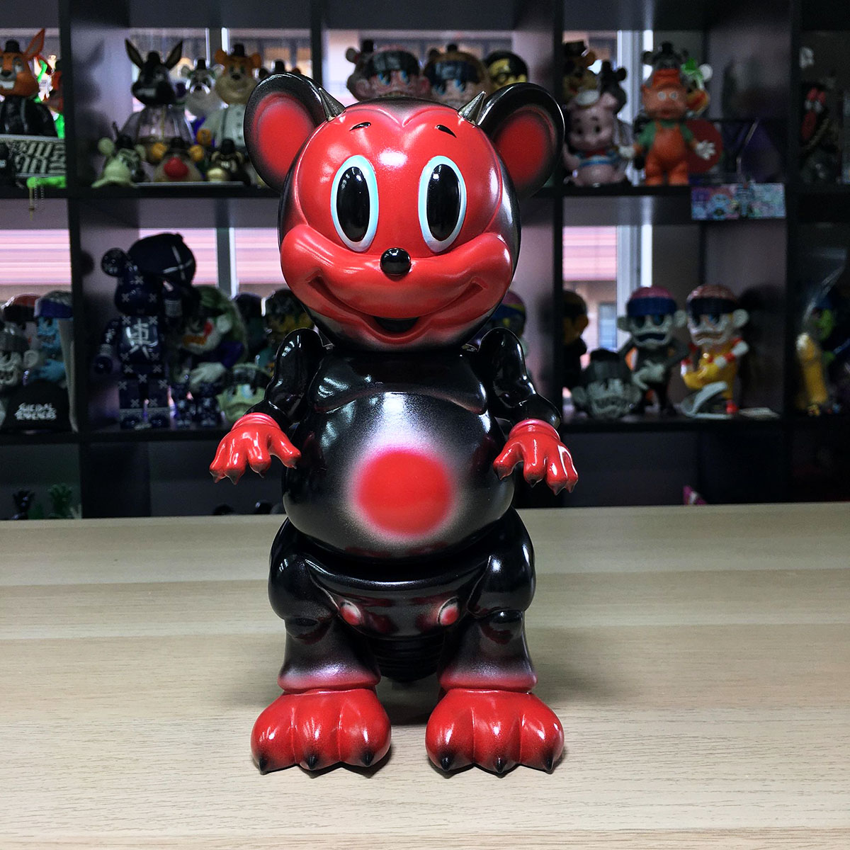 Red Devil Mousezilla by Ron English x BlackBook Toy - Vinyl Pulse