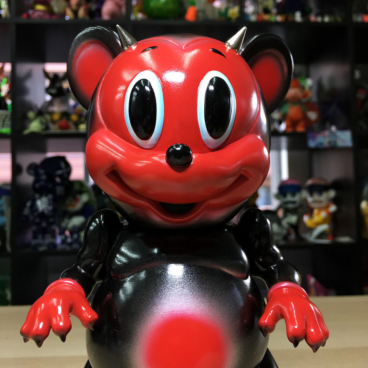Red Devil Mousezilla by Ron English x BlackBook Toy - Vinyl Pulse