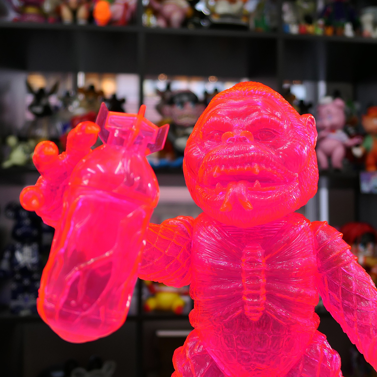 Kong Clear Neon Pink by Mishka x Lamour Supreme x BlackBook Toy 