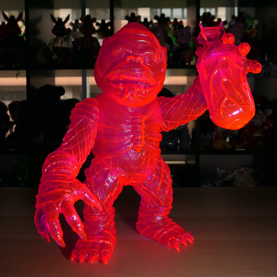 Kong Clear Neon Pink by Mishka x Lamour Supreme x BlackBook Toy 