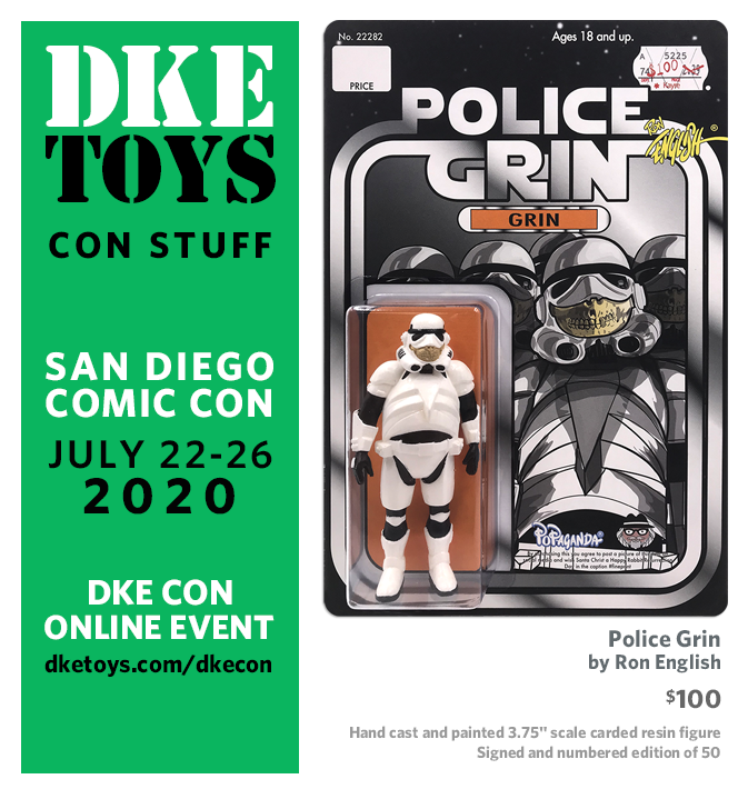 DKECON: 'Police Grin' Action Figure by Ron English - Vinyl Pulse
