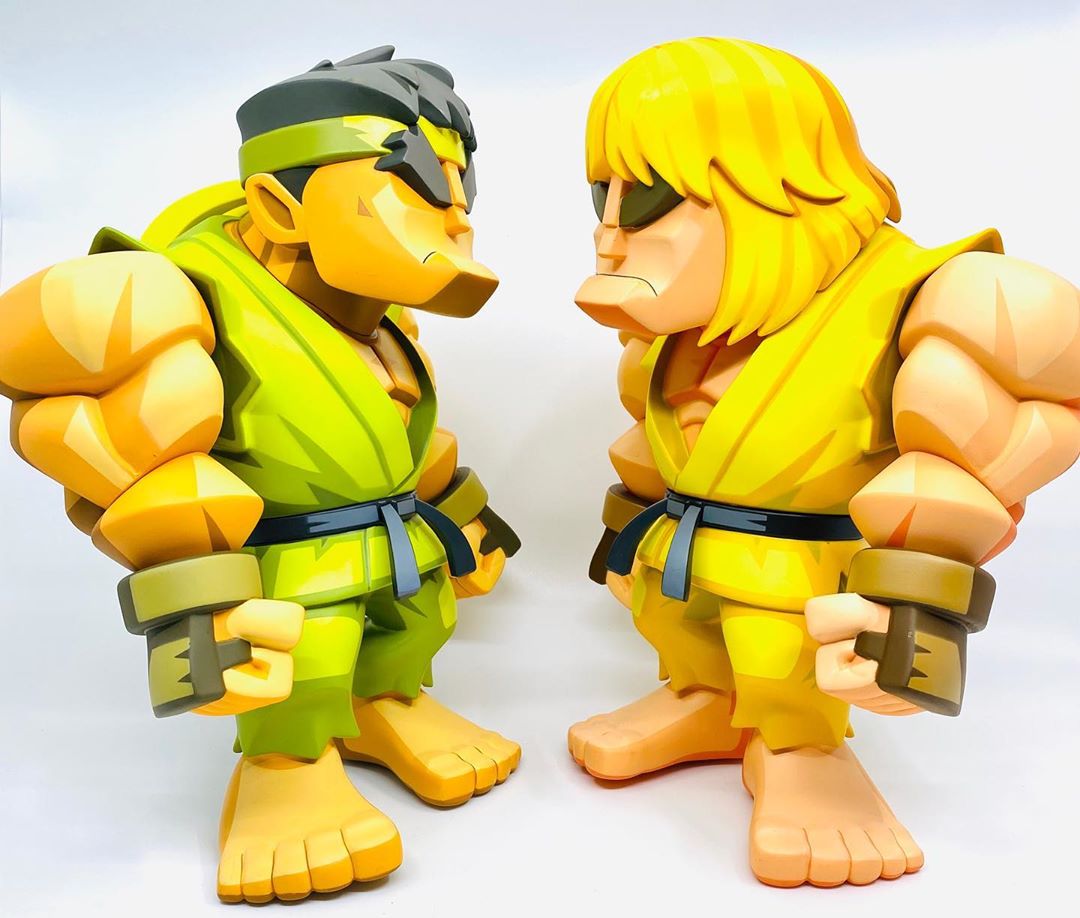 Bulkyz Street Fighter - Green Ryu & Yellow Ken by Big Boys Toys - Vinyl  Pulse